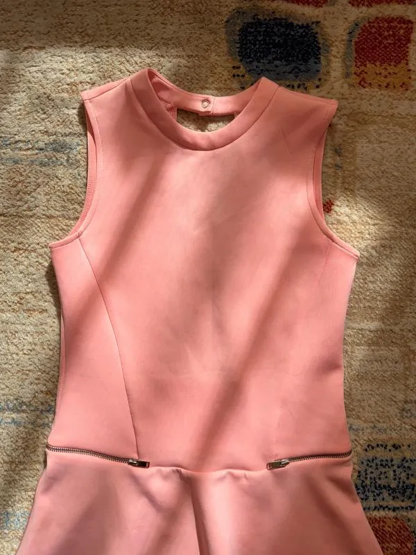 Rochie de vară Zara S | Roz, Mini, Fără mâneci, Cu decupaje - Image 3