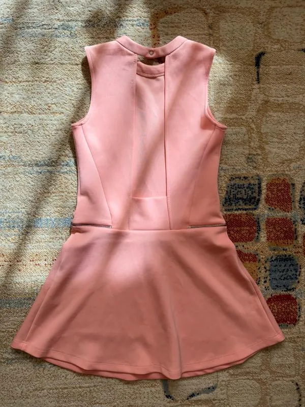 Rochie de vară Zara S | Roz, Mini, Fără mâneci, Cu decupaje - Image 2