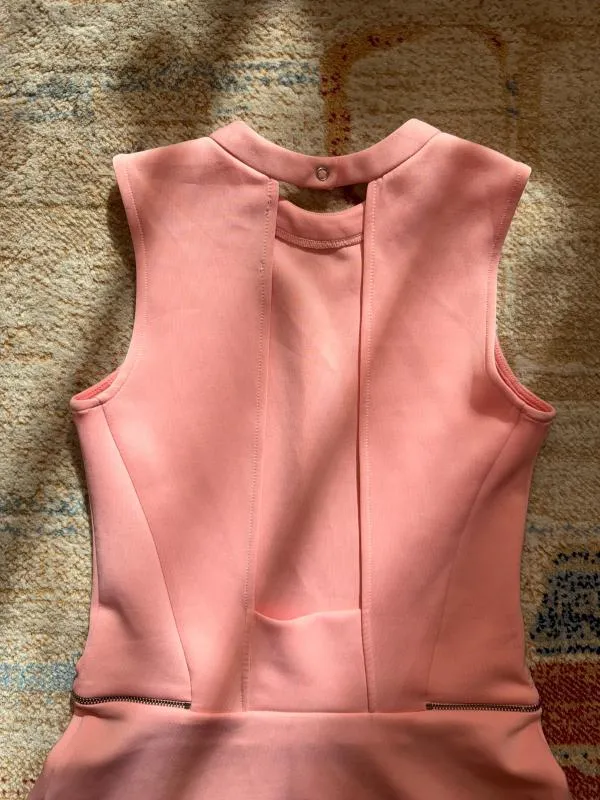 Rochie de vară Zara S | Roz, Mini, Fără mâneci, Cu decupaje - Image 6
