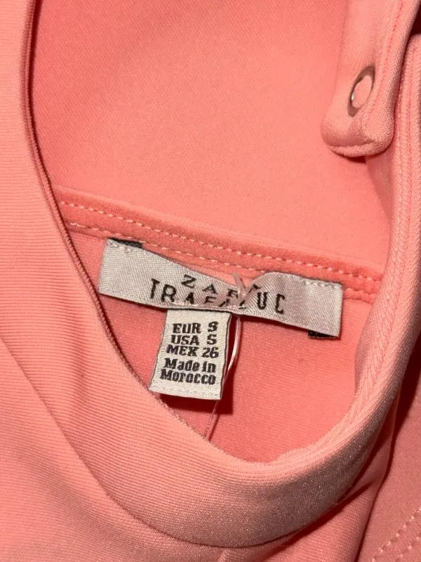 Rochie de vară Zara S | Roz, Mini, Fără mâneci, Cu decupaje - Image 9