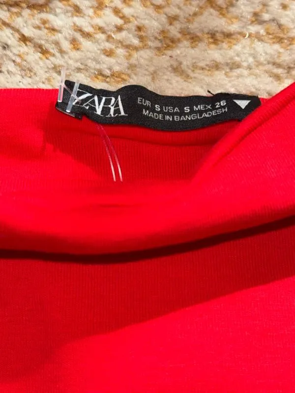 Rochie de vară Zara S | Roșu, Mini, Bretele subțiri - Image 6