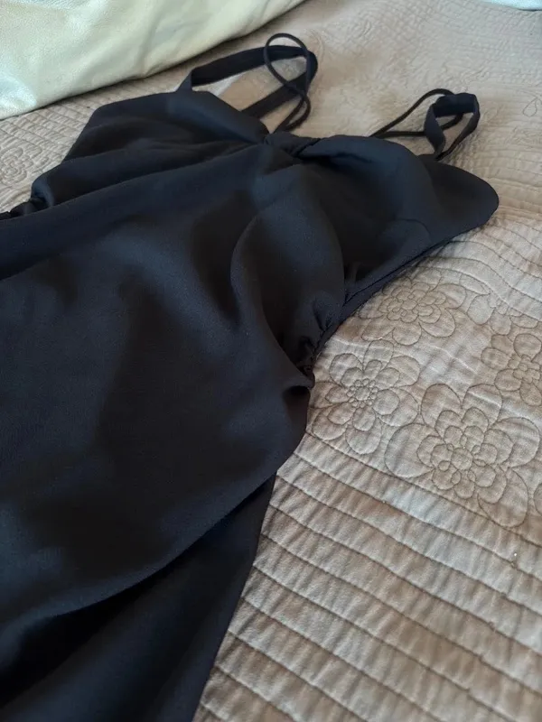 Rochie mulată Zara XS | Negru, Mini, Bretele subțiri - Image 4