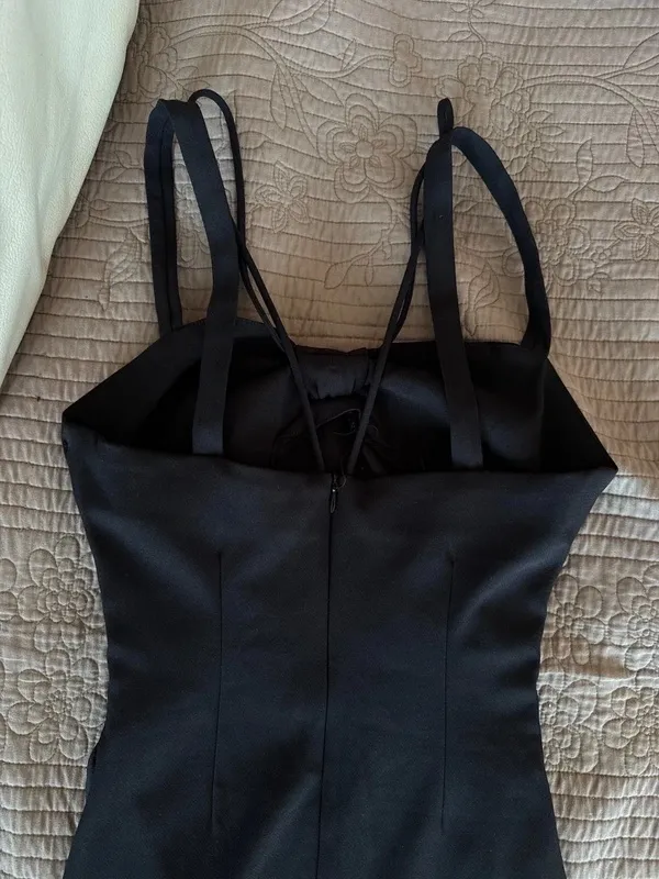 Rochie mulată Zara XS | Negru, Mini, Bretele subțiri - Image 8