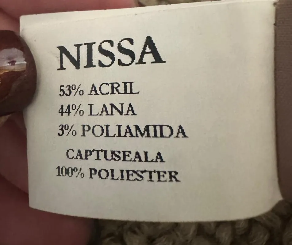 Palton lung Nissa M | Bej, Fără glugă, Lână - Image 3