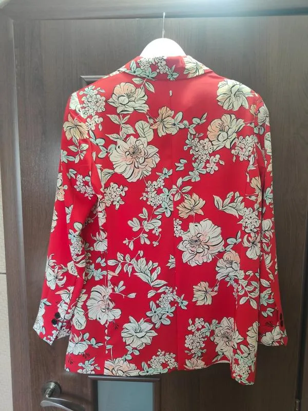 Sacou Zara M | Multicolor, Normal, Mânecă lungă, Floral & Tropical - Image 3