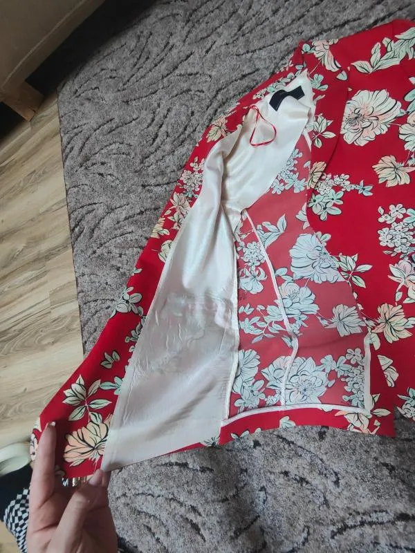 Sacou Zara M | Multicolor, Normal, Mânecă lungă, Floral & Tropical - Image 4