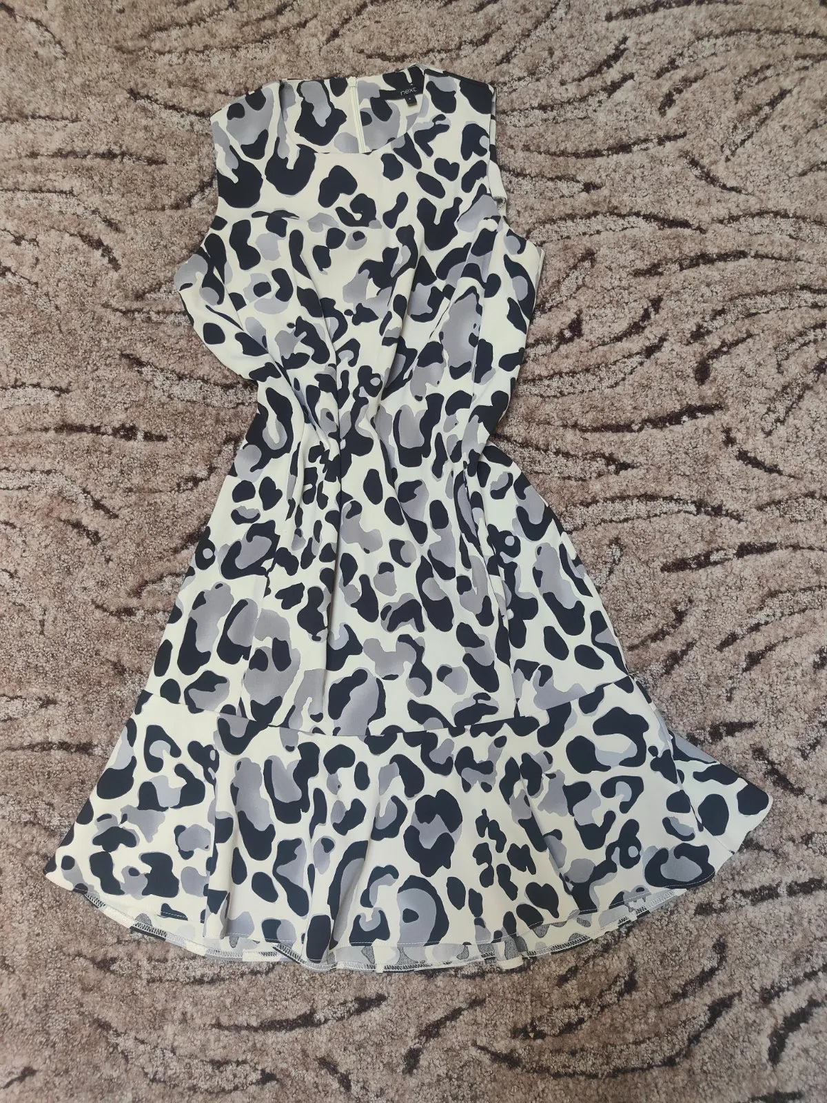 Rochie de vară Next S | Multicolor, Mini, Fără mâneci, Animal print - Image 7