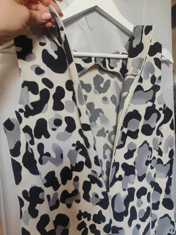 Rochie de vară Next S | Multicolor, Mini, Fără mâneci, Animal print - Image 4