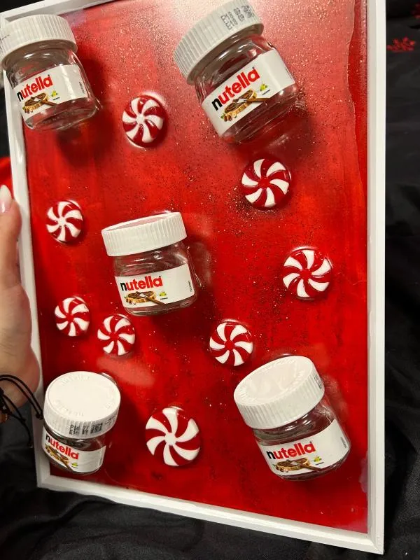Tablou Nutella 3D realizat manual A4 - Image 2