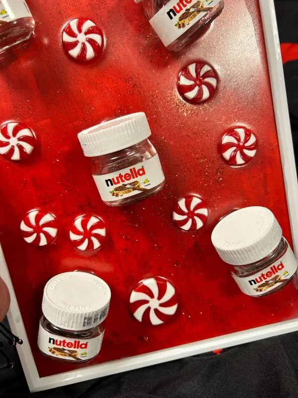Tablou Nutella 3D realizat manual A4 - Image 3
