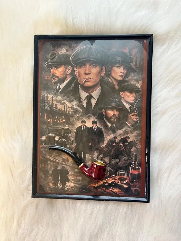 Tablou Peaky Blinders realizat manual A4 - Image 2