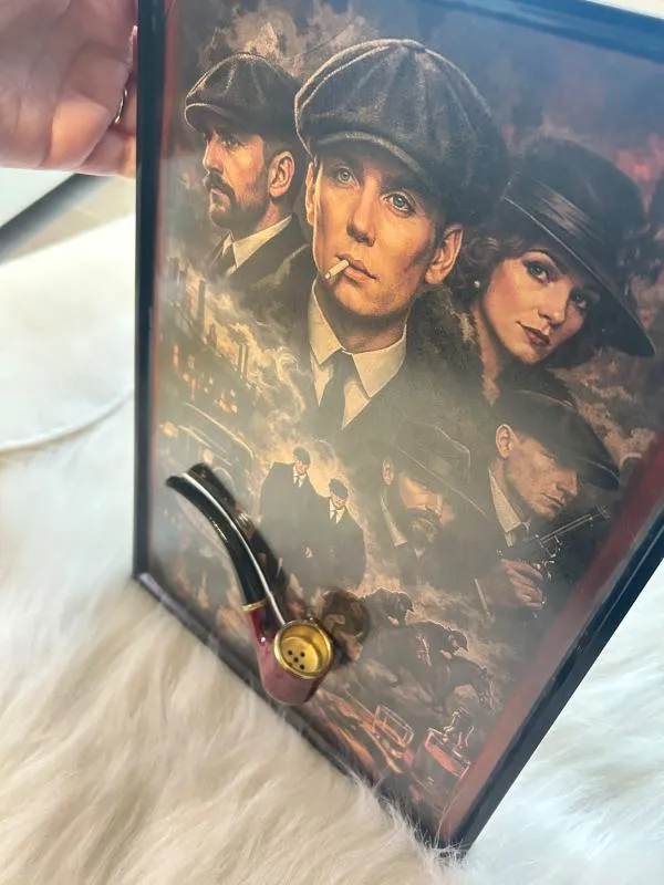 Tablou Peaky Blinders realizat manual A4 - Image 3