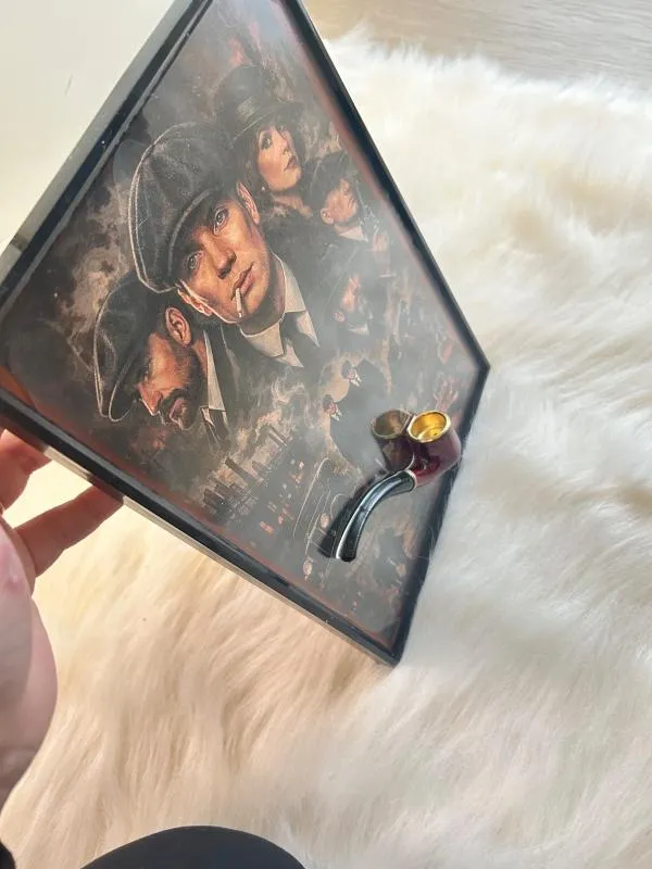 Tablou Peaky Blinders realizat manual A4 - Image 4