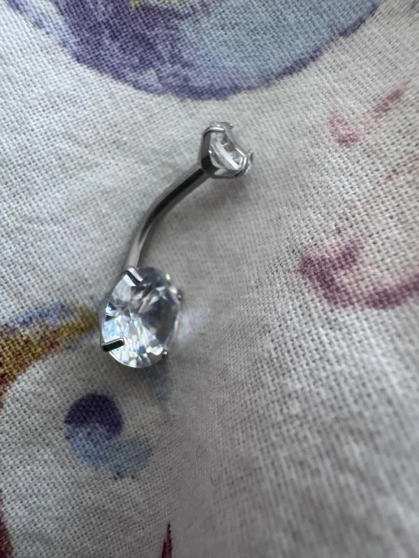 Piercing buric | Argintiu, Oțel inoxidabil - Image 3