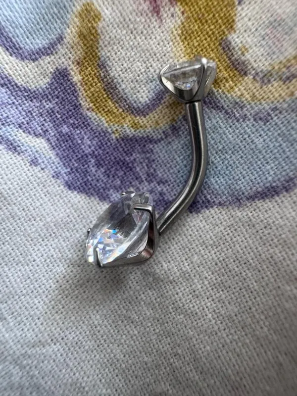 Piercing buric | Argintiu, Oțel inoxidabil - Image 4