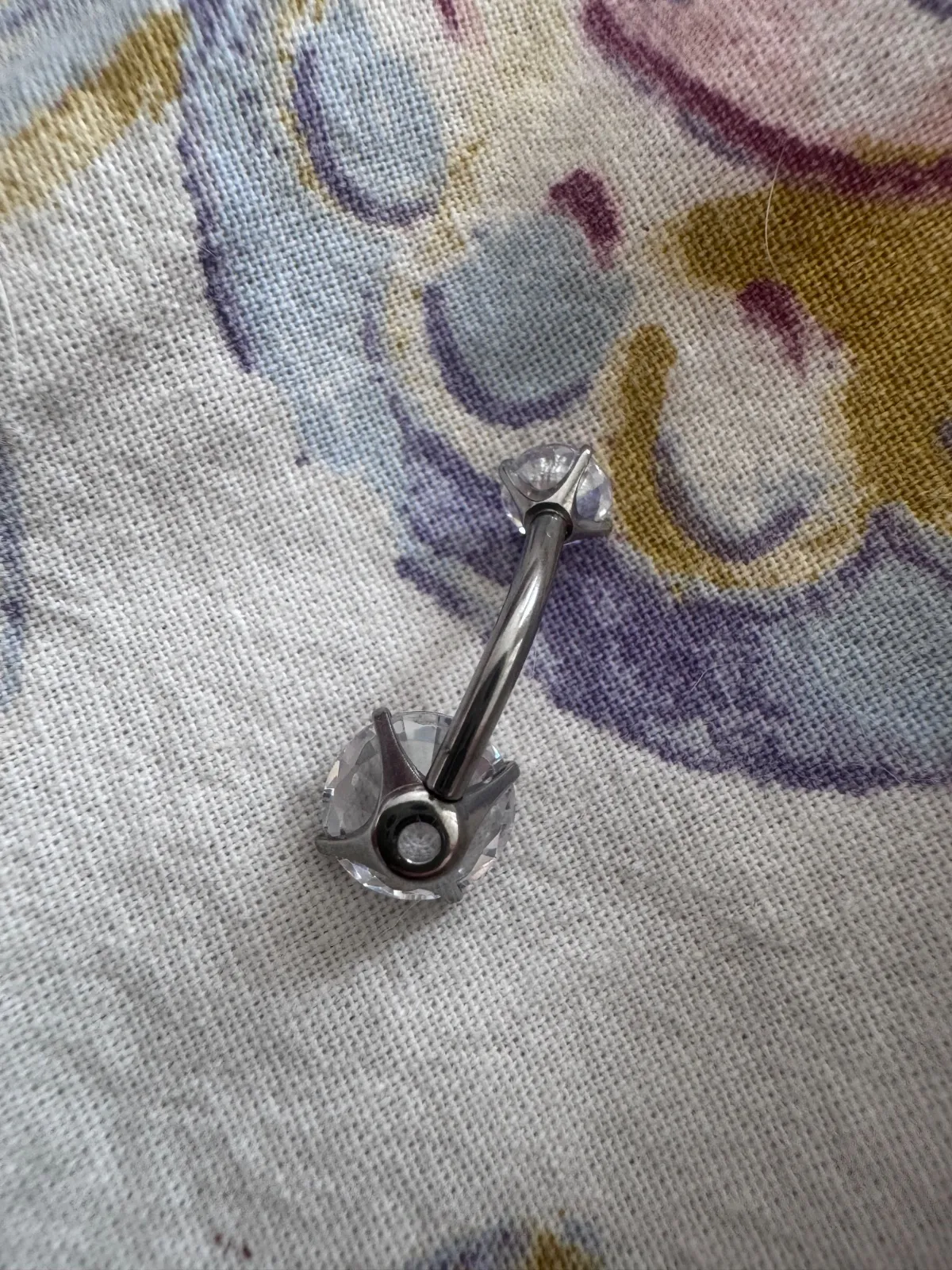 Piercing buric | Argintiu, Oțel inoxidabil - Image 5