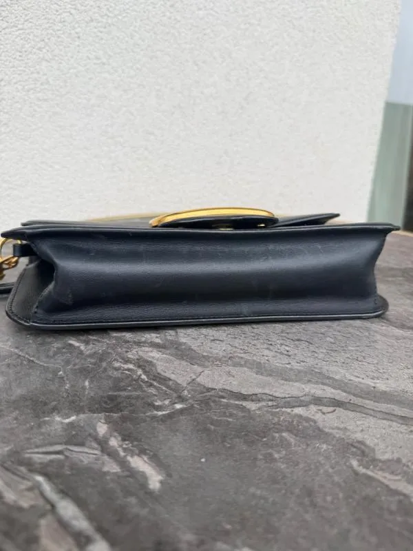 Poșetă Valentino Garavani | Negru, Logo, Piele naturală - Image 5
