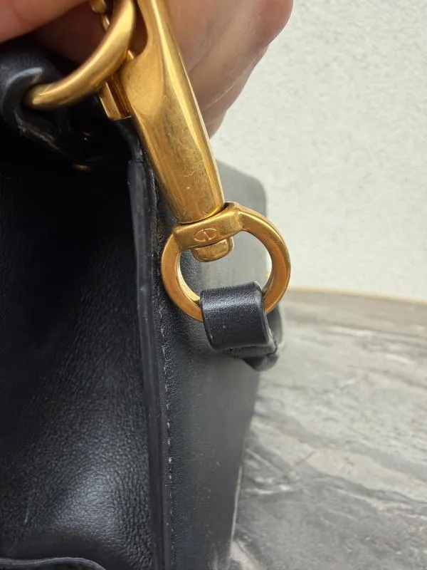 Poșetă Valentino Garavani | Negru, Logo, Piele naturală - Image 8
