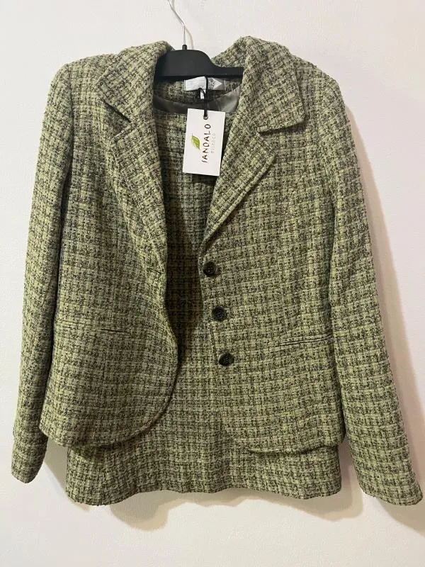 Costum cu sacou și fustă Sandalo M | Khaki - Image 2
