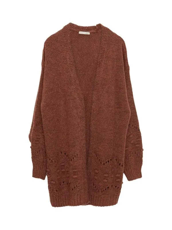 Cardigan LC Waikiki L | Caramel, Cu decupaje