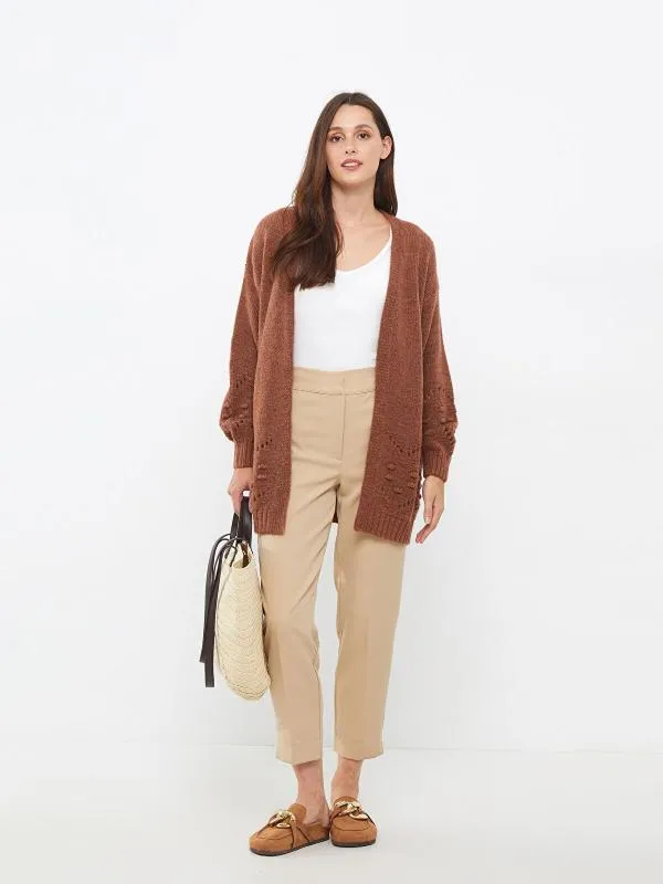 Cardigan LC Waikiki L | Caramel, Cu decupaje - Image 3