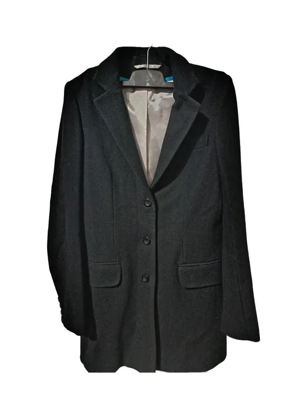 Sacou New Look S | Negru, Normal, Mânecă lungă, Lână