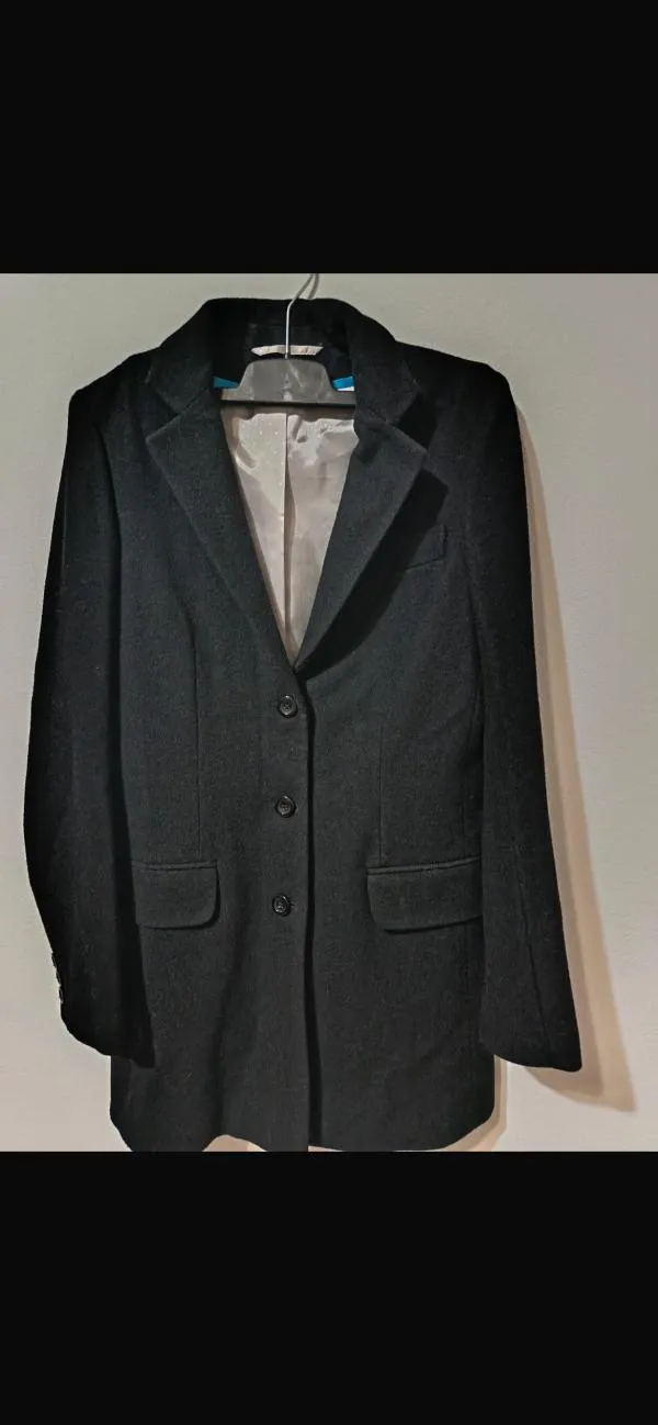 Sacou New Look S | Negru, Normal, Mânecă lungă, Lână - Image 2