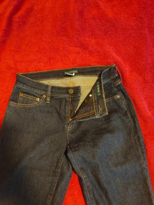 Blugi Lauren Ralph XS | Bleumarin, Lungi, Talie medie, Slim fit, Bumbac - Image 3