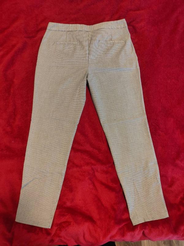 Pantaloni Zara EU 38 | Gri, Lungi, Talie medie, Tapered (Conici) fit, Carouri - Image 3
