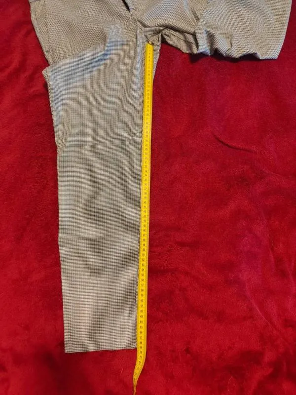 Pantaloni Zara EU 38 | Gri, Lungi, Talie medie, Tapered (Conici) fit, Carouri - Image 8