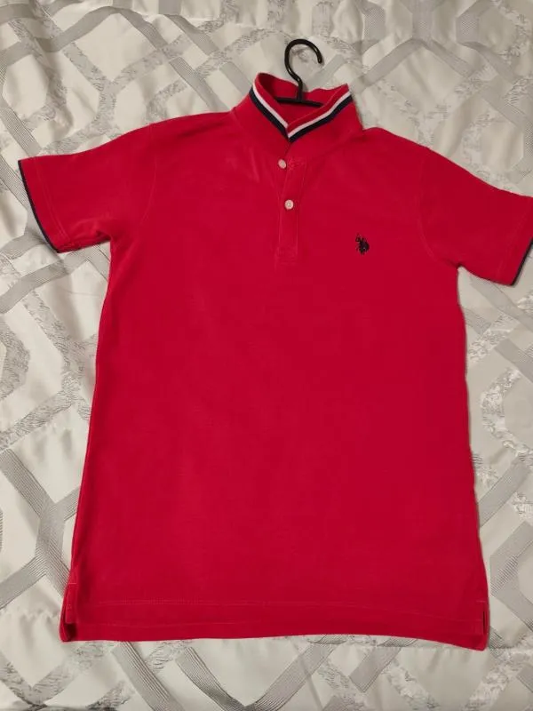 Tricou polo U.S. Polo Assn. Băieți | Roșu, Monocrom, Bumbac - Image 2