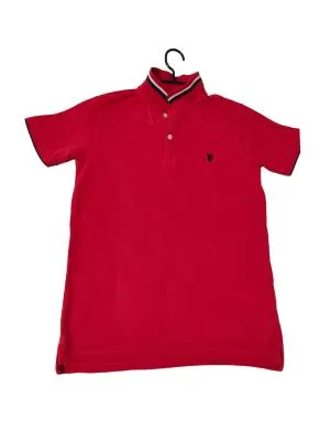 Tricou polo U.S. Polo Assn. Băieți | Roșu, Monocrom, Bumbac