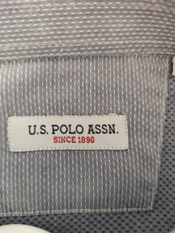Cămașă U.S. Polo Assn. Băieți | Multicolor, Mânecă lungă, Dungi, Bumbac - Image 4