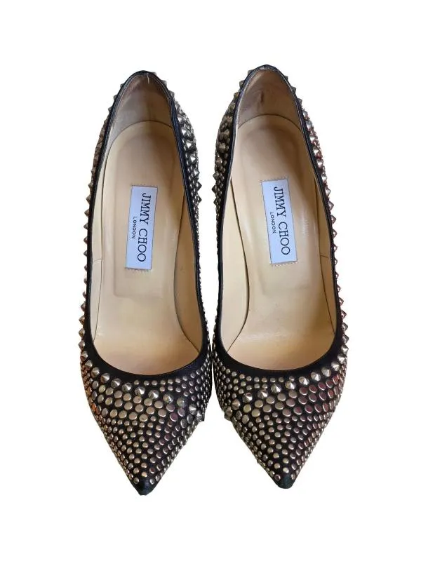 Pantofi cu toc înalt Jimmy Choo EU 39 | Negru, Piele naturală