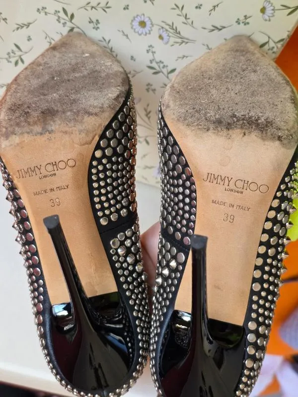 Pantofi cu toc înalt Jimmy Choo EU 39 | Negru, Piele naturală - Image 4