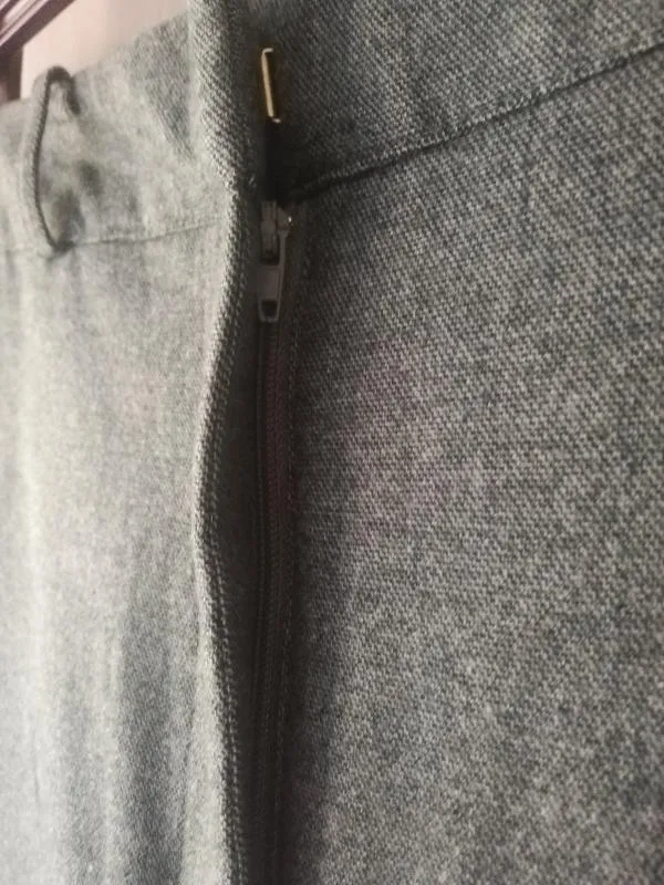 Pantaloni Reserved EU 38 | Gri, Lungi, Talie medie, Wide Leg fit, Monocrom, Poliester - Image 7