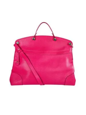 Geantă de mână Furla | Fuchsia, Monocrom, Piele naturală
