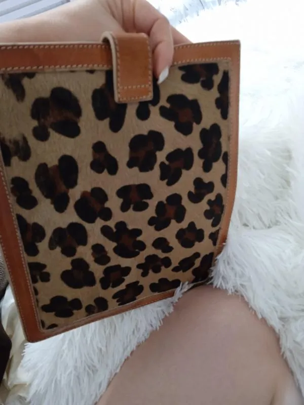 Portofoliu SL | Caramel, Animal print, Blană naturală - Image 4