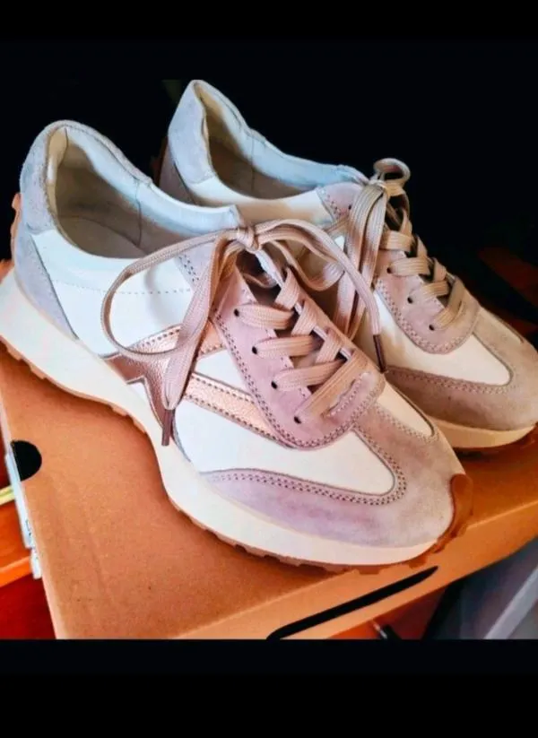 Sneakers Angel Blue EU 38 | Roz, Piele naturală - Image 6