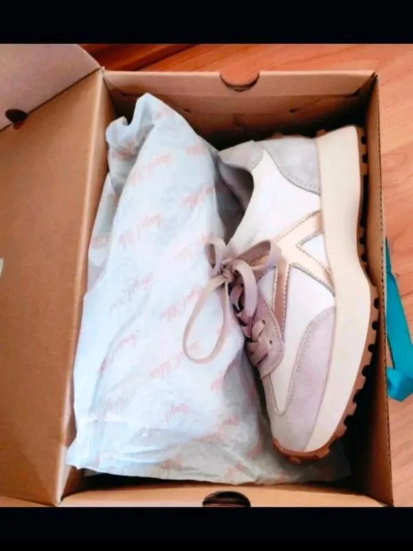 Sneakers Angel Blue EU 38 | Roz, Piele naturală - Image 5