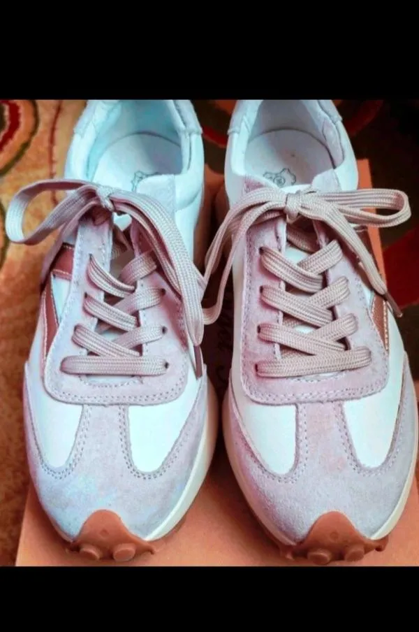 Sneakers Angel Blue EU 38 | Roz, Piele naturală - Image 2