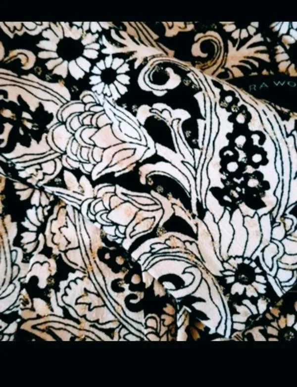 Pantaloni Zara M | Alb, Scurți, Talie înaltă, Floral & Tropical, Vâscoză - Image 5