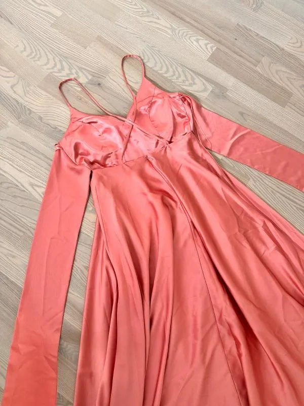 Rochie de seară Jake*s EU 36 | Corai, Maxi, Bretele subțiri, Monocrom, Poliester - Image 5