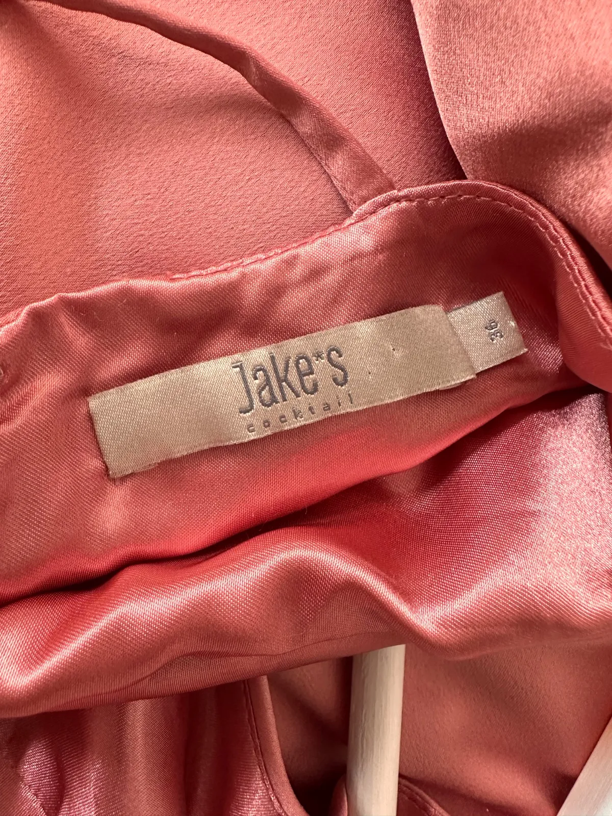 Rochie de seară Jake*s EU 36 | Corai, Maxi, Bretele subțiri, Monocrom, Poliester - Image 10