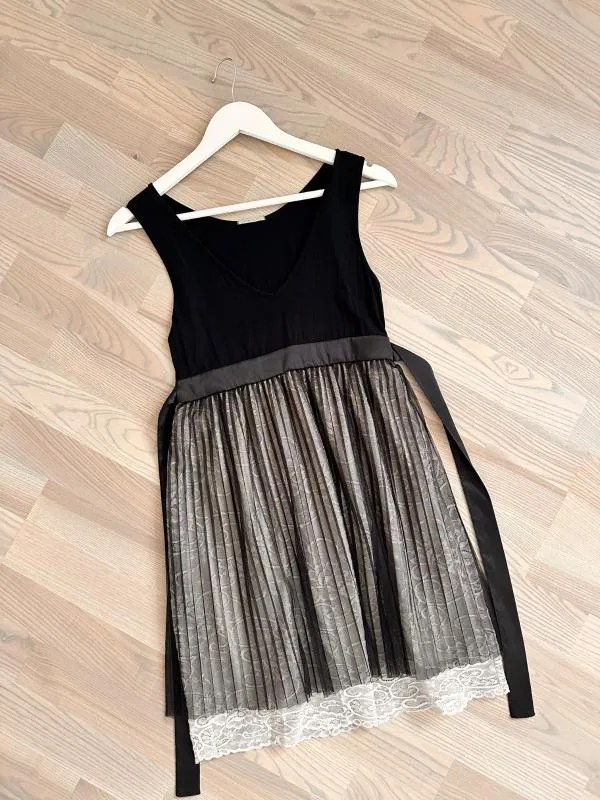 Rochie fit & flare Intimissimi S | Negru, Mini, Fără mâneci, Dantelă - Image 11