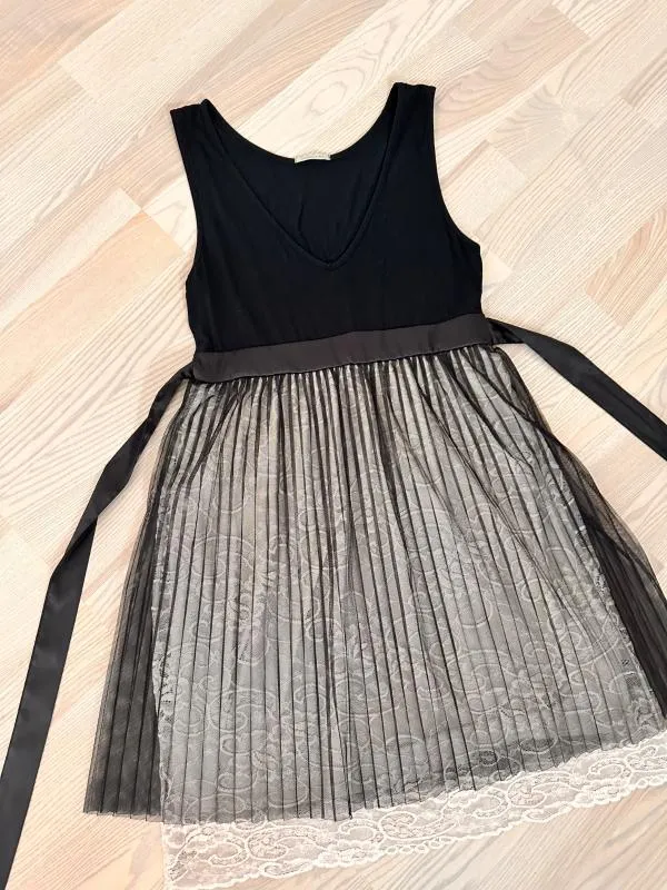 Rochie fit & flare Intimissimi S | Negru, Mini, Fără mâneci, Dantelă - Image 2