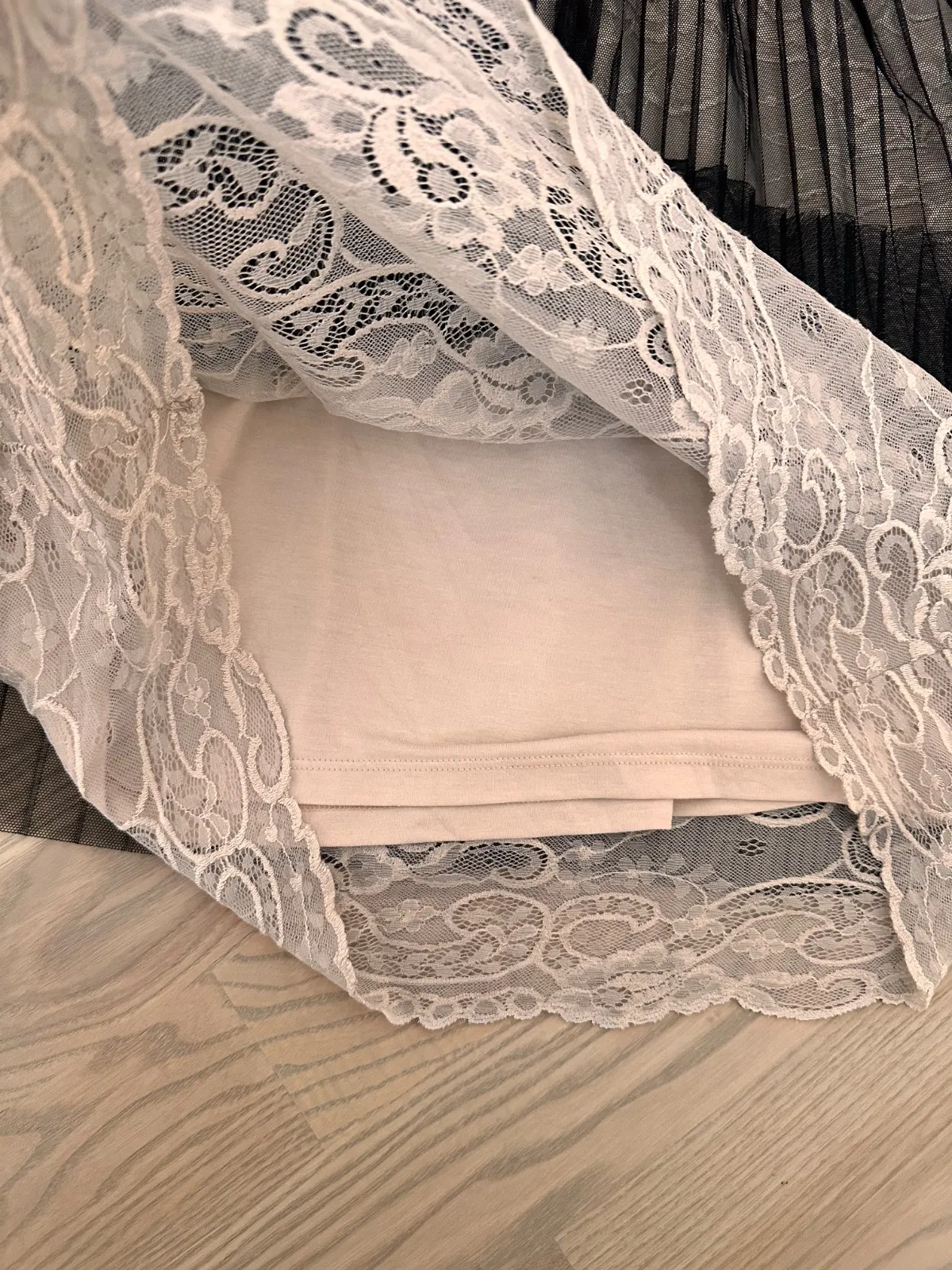 Rochie fit & flare Intimissimi S | Negru, Mini, Fără mâneci, Dantelă - Image 5