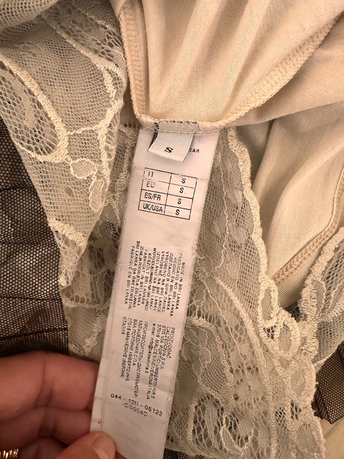 Rochie fit & flare Intimissimi S | Negru, Mini, Fără mâneci, Dantelă - Image 6