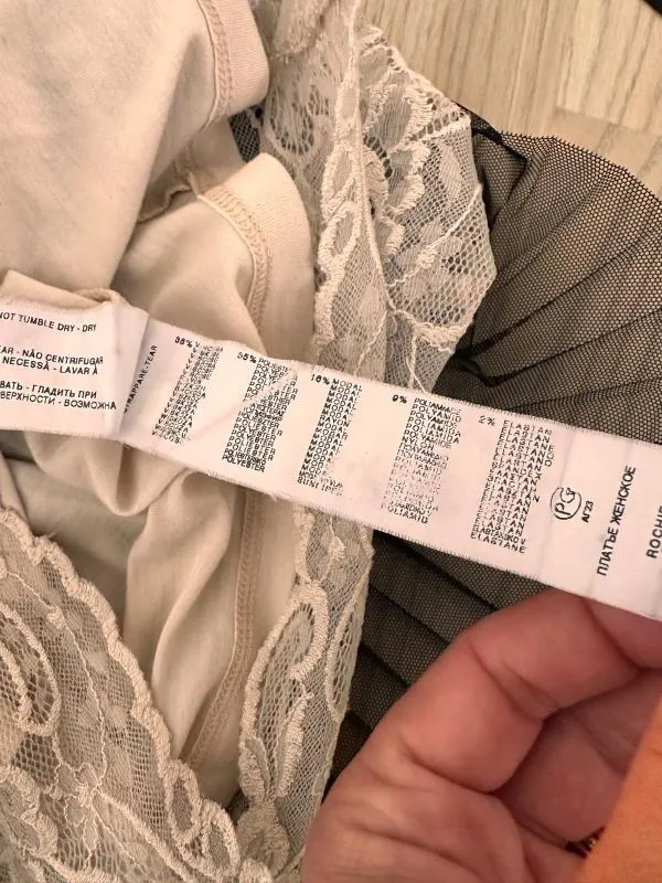 Rochie fit & flare Intimissimi S | Negru, Mini, Fără mâneci, Dantelă - Image 7