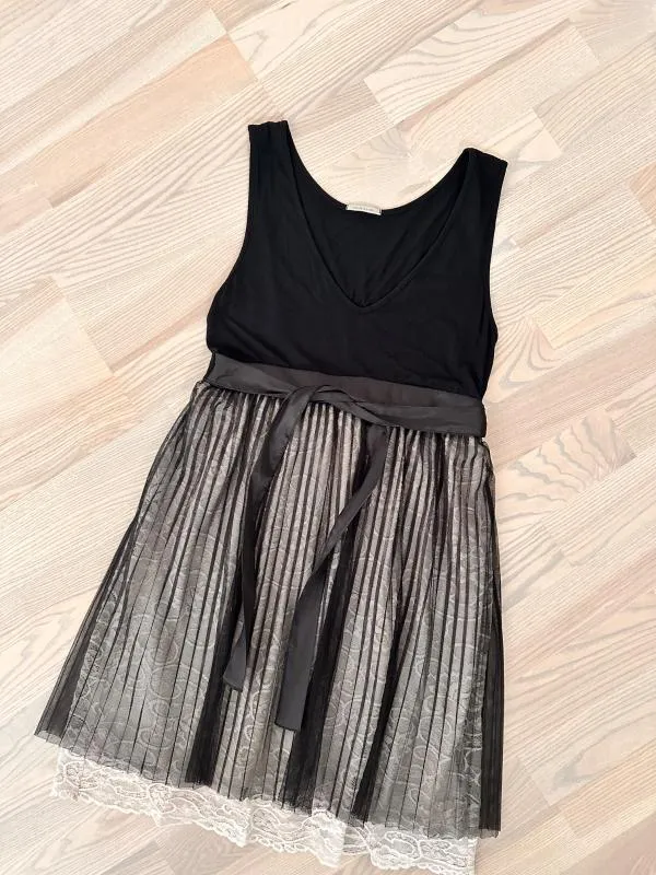 Rochie fit & flare Intimissimi S | Negru, Mini, Fără mâneci, Dantelă - Image 8